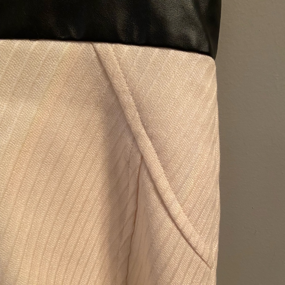 Milly of New York Leather Trim Knit Dress, Size 10 - Picture 10 of 16